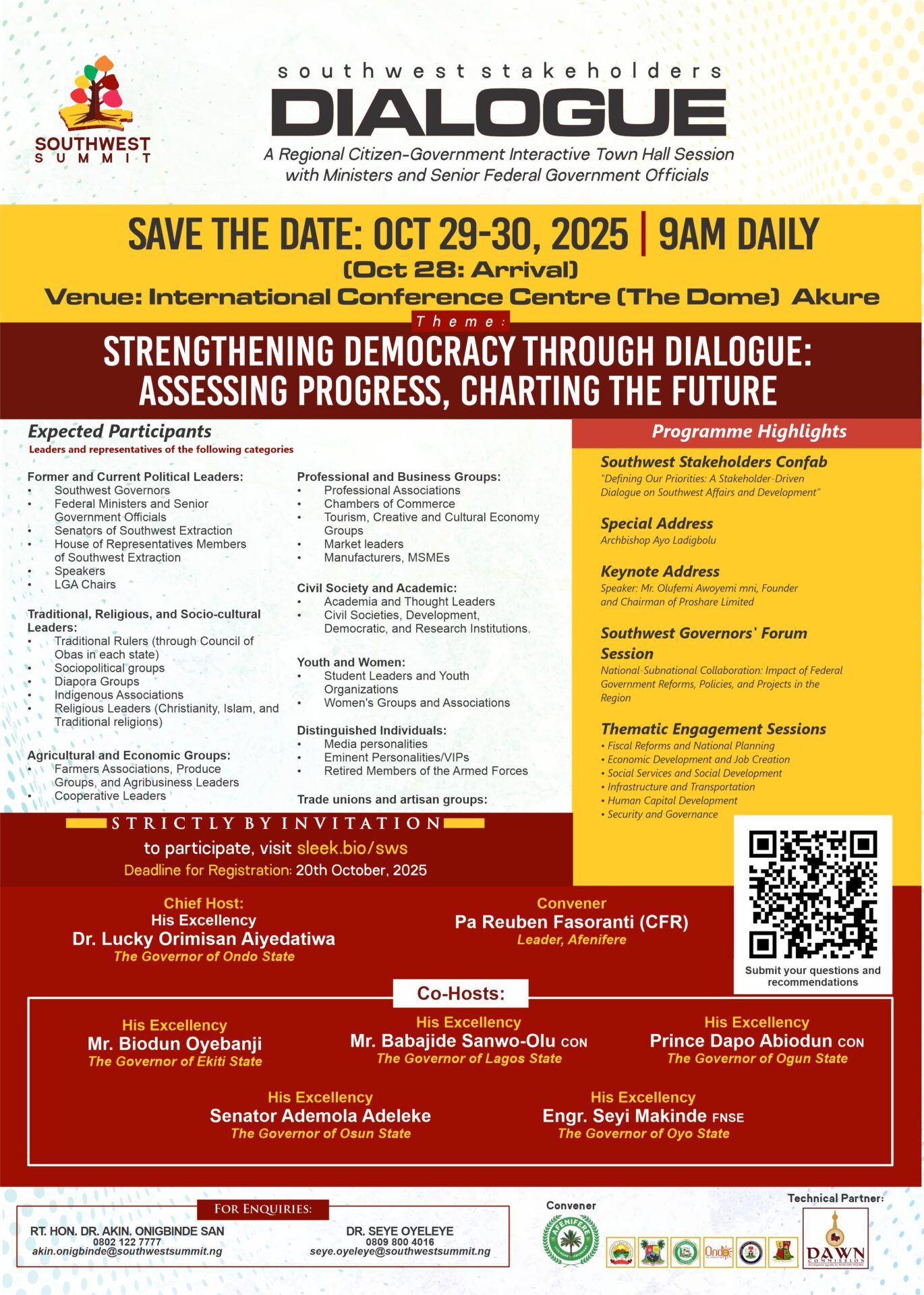 SOUTHWEST SUMMIT- AFENIFERE and DAWN Commission Convene Two-Day Regional Stakeholders’ Dialogue in Akure