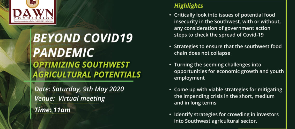 Agric meeting on 9th May 2020 - COVID 19