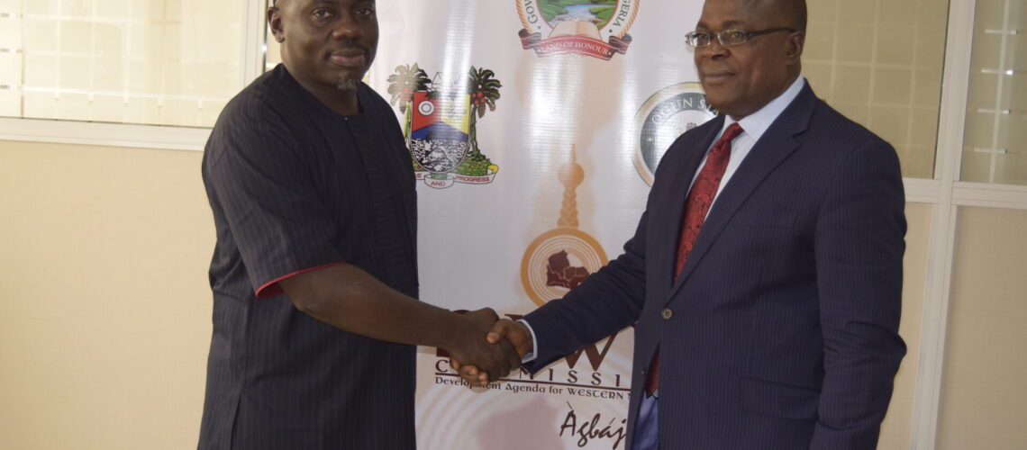 DG DAWN Seye Oyeleye with DG SEGF Prof. Simon Ortuanya